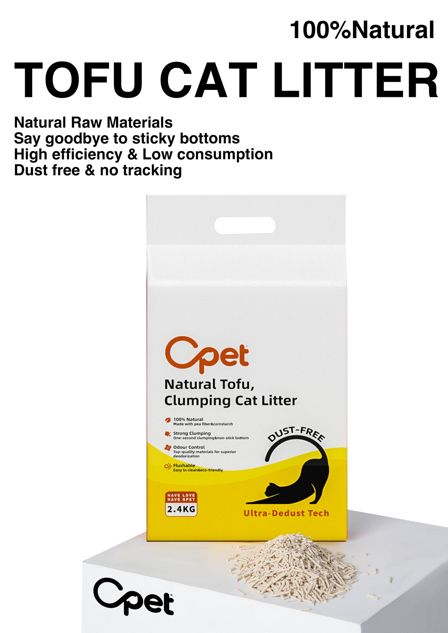 Tofu Cat Litter Original | PACK OF 6 (42L/14.4kg)