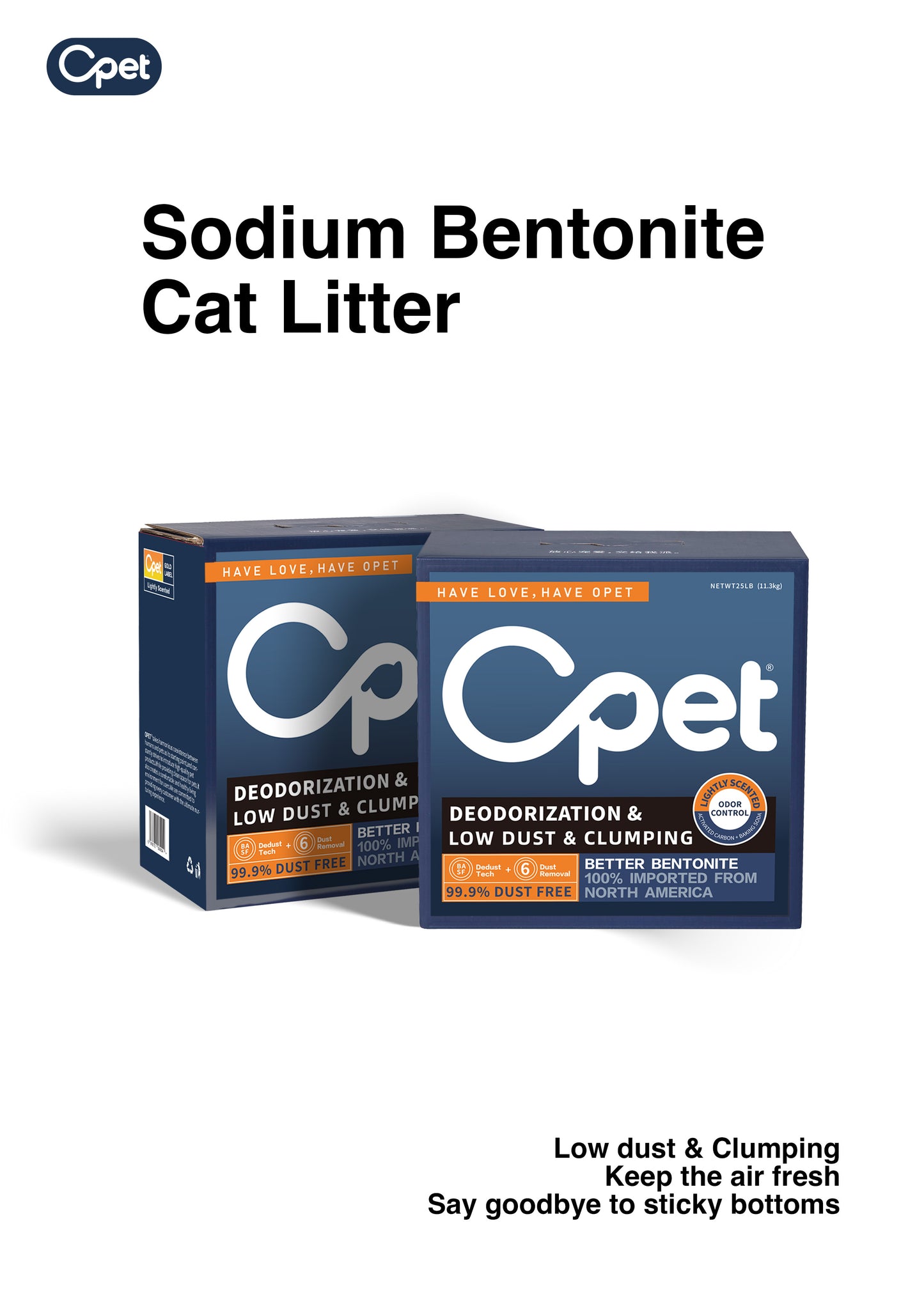 Sodium Bentonite Cat Litter | QUARTERLY SET (50lbs/24kg)